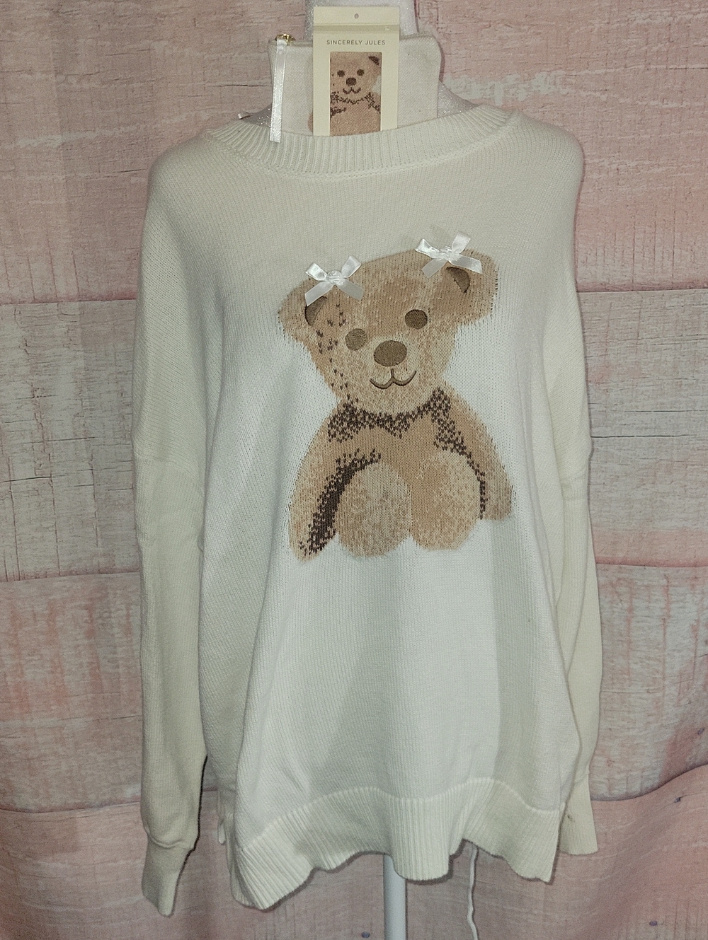 Sincerely Jules Teddy Bear Sweater